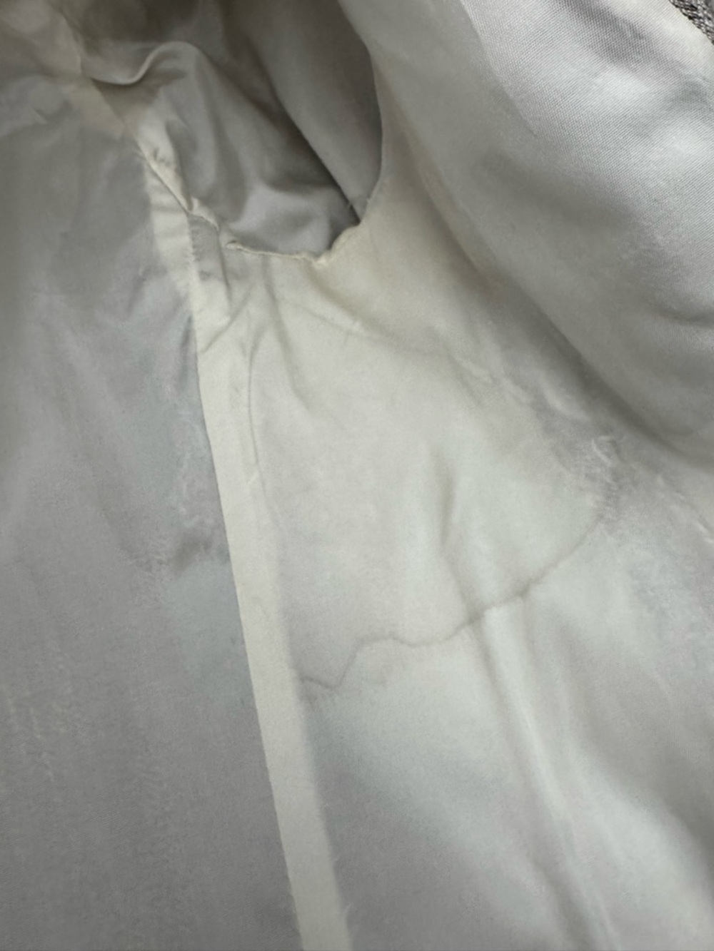 Vintage Christian Dior The Suit Longline Blazer Size 8 Rayon Linen Neutral USA - Picture 10 of 14